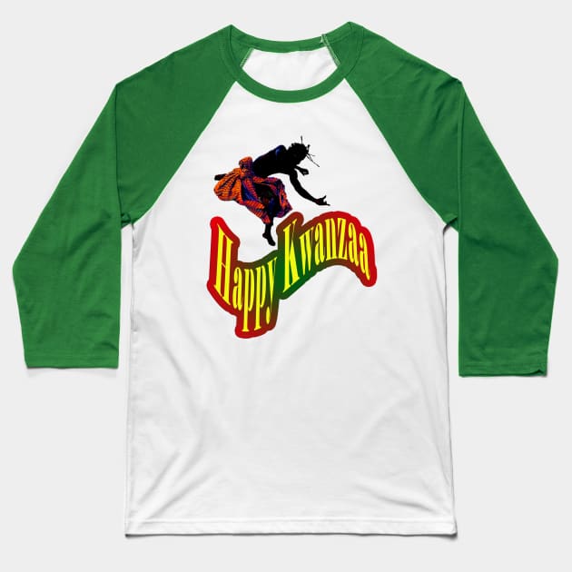 Happy Kwanzaa Baseball T-Shirt by Afrocentric-Redman4u2